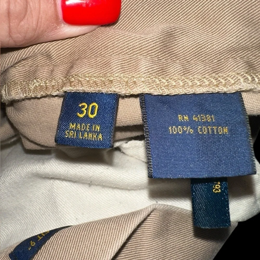 Polo Ralph Lauren Khaki Shorts Men's Sz 30 9” length